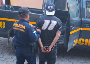 Capturan a supuesto agresor de sus hijos y a su esposa en Santa Cruz del Quiché. (Foto: PNC)