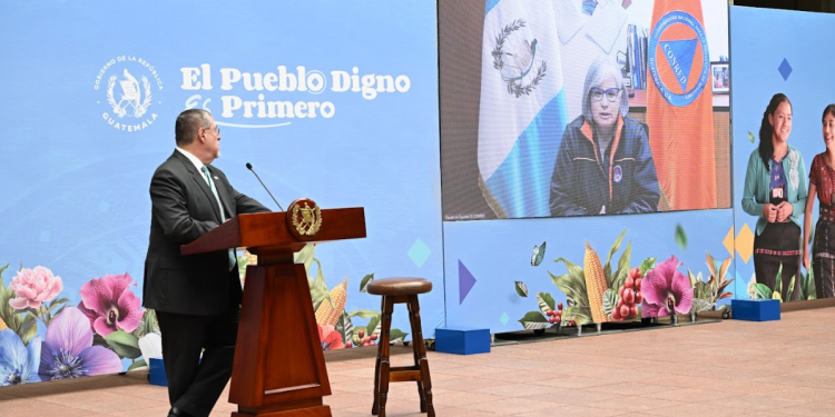 Secretaria ejecutiva de la Conred, Claudinne Ogaldes. / Foto: Byron de la Cruz
