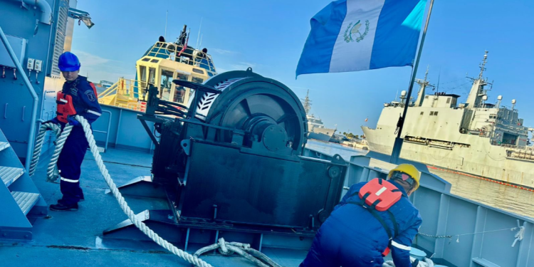 El Ejército de Guatemala destacó que la inclusión de personal y embarcaciones propias representa un hito en su participación internacional. / Foto: Ejército