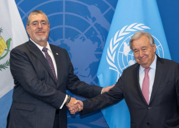 Presidente Bernardo Arévalo se reunió con el secretario general de las Naciones Unidas