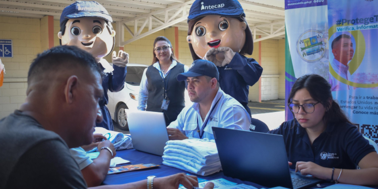 Feria de Empleo en Escuintla concluye exitosamente./Foto: Mintrab.