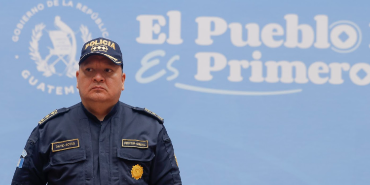 Director general de la Policía Nacional Civil, David Custodio Boteo. / Foto: Gilber Garcia