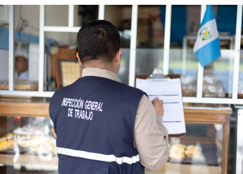 Mintrab ejecuta operativos de inspección laboral en la ciudad capital./Foto: Mintrab.