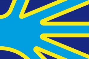 La bandera de los sordos fue diseñada por Arnaud Balard, un artista sordociego francés. / Foto: Federación Mundial de Sordos.