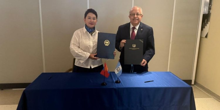 Guatemala y Mongolia suscribieron un memorándum de Entendimiento sobre Consultas Políticas