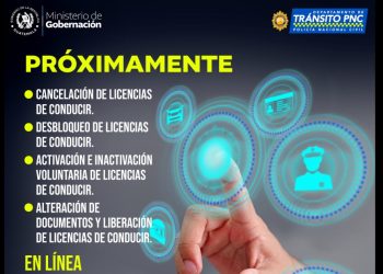Ahora el Departamento de Tráncito de la PNC facilita el desbloqueo de licencia por medio de un trámite en línea.
