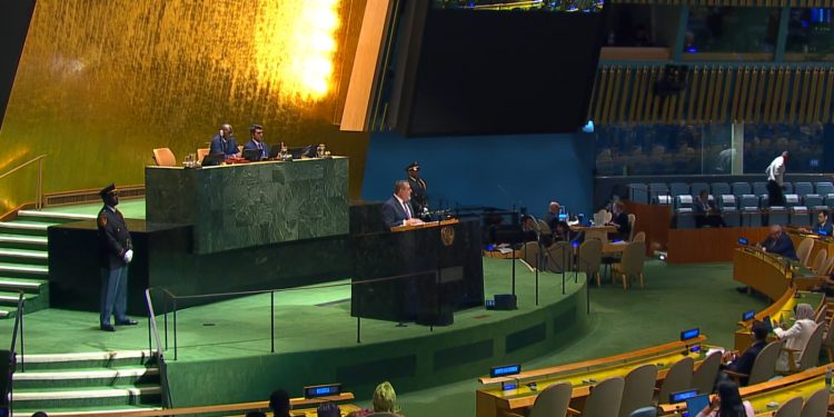 Presidente Bernardo Arévalo aborda cambio climático durante su intervención en la Asamblea General de las Naciones Unidas. (Foto: ONU)