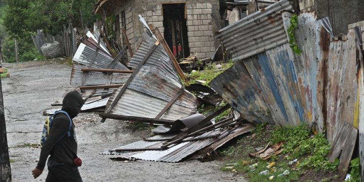 Huracán Melissa tras su paso por Jamaica.