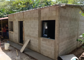 Fopavi avanza con la construcción de viviendas en Chiquimula./Foto: CIV.