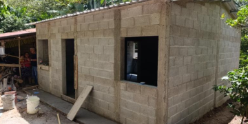 Fopavi avanza con la construcción de viviendas en Chiquimula./Foto: CIV.