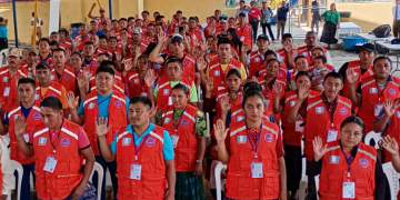 Diez nuevas coordinadoras para la reducción de desastres se acreditaron en Livingston, Izabal. Foto: Conred.