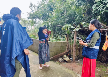 Mides finaliza levantamiento de RSH en Cunén, Quiché./Foto: Mides: