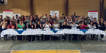 Mides presenta la iniciativa Mano a Mano en San Jacinto, Chiquimula./Foto: Mides.