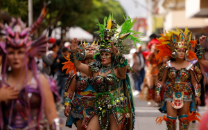 Primer Encuentro de Conviteros llenó de ritmo y color las calles del Centro Histórico. / Foto: Gilber García y Byron de la Cruz.