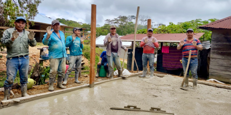 Más de 33 mil hogares ya cuentan con piso de concreto./Foto: Mides.