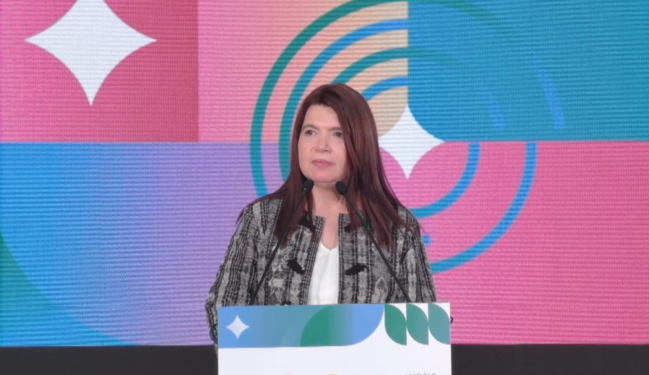 Secretaria Privada de la Presidencia, Ana Glenda Tager, participa en Foro de inversiones donde presenta el programa Rutas para el Desarrollo. / Foto: FAO