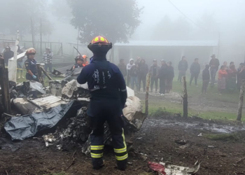 Reportan accidente aéreo en Tecpán, Chimaltenango./Foto: Asonbomd.