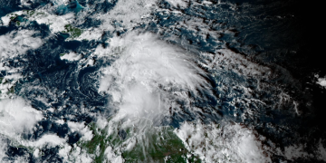 Tormenta tropical Melissa se desplaza hacia Jamaica./Foto: NOAA.