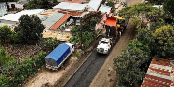 Caminos trabaja en rutas que serán utilizadas para la Vuelta Ciclística./Foto: CIV.