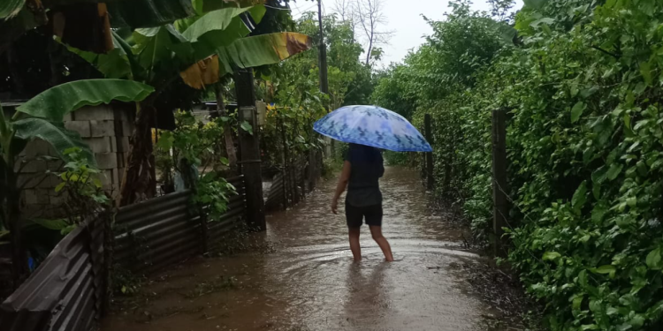Los suelos saturados facilitan la ocurrencia de inundaciones durante las lluvias. / Foto: Conred.