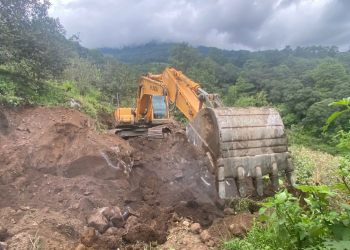 Avanza construcción de ruta alterna hacia Santa María de Jesús, Sacatepéquez. (Foto: CIV)