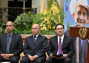 El titular del Mingob, Marco Antonio Villeda, informó que una de sus acciones al frente de la cartera será solicitar el apoyo del gobierno de los Estados Unidos. / Foto: Álvaro Interiano