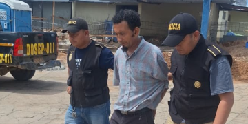 Detienen a colaborador de la mara salvatrucha en Jutiapa./Foto: PNC.