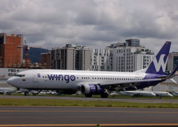 Despega la nueva ruta directa entre Ciudad de Guatemala y Bogotá, Colombia con Wingo./Foto: Gilbert García.