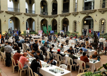 Juego de Ajedrez. / Foto: Gilber García