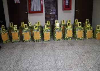 PNC localiza droga en Escuintla valorada en 40 millones de quetzales. / Foto: PNC.