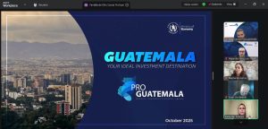 Inician webinars regionales para promover la inversión extranjera en Guatemala