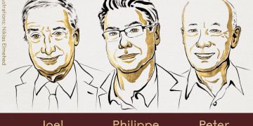 El estadounidense Joel Mokyr, el francés Philippe Aghion y el canadiense Peter Howitt reciben el Premio Nobel de Economía 2025.