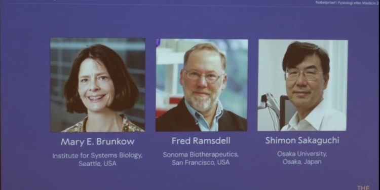 Mary E. Brunkow, Fred Ramsdell y al japonés Shimon Sakaguchi, galardonados con el Nobel de Medicina 2025.