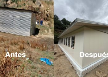 La UCEE entregó un módulo de tres ambientes para servicios de educación en la comunidad paraje Chiramírez, Totonicapán. (Foto: UCEE)