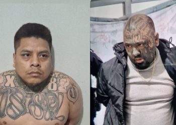 Identificados como Melcin de León, alias Liro Strong y Marlon Manolo Sincuir, alias Spektro. / Foto: PNC