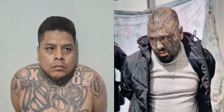 Identificados como Melcin de León, alias Liro Strong y Marlon Manolo Sincuir, alias Spektro. / Foto: PNC