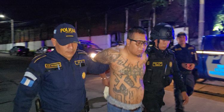 PNC recaptura a un pandillero más de los fugados de Fraijanes II. / Foto: PNC.