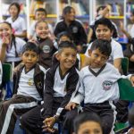 Ajolontropo y títeres acercan la antropología a estudiantes en la Biblioteca Nacional. Fotos: MCD