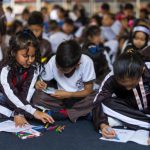Ajolontropo y títeres acercan la antropología a estudiantes en la Biblioteca Nacional. Fotos: MCD