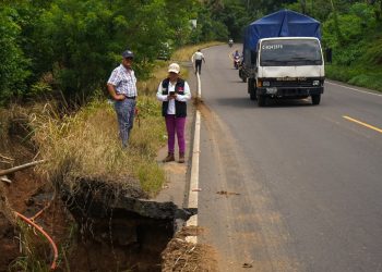 Covial realiza inspección de socavones en la ruta CA-2