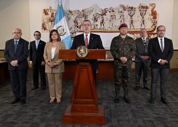 Presidente Bernardo Arévalo en un mensaje a la Nación.