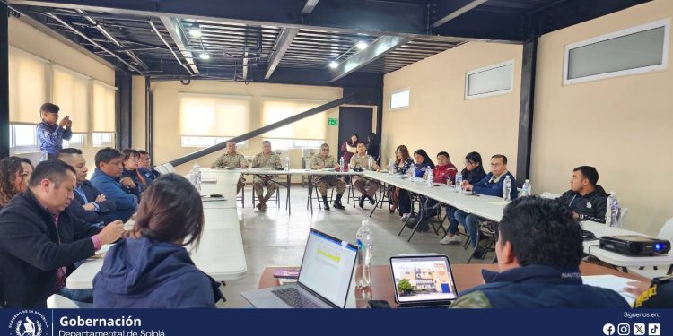 Reunión de coordinación en materia de seguridad en Sololá