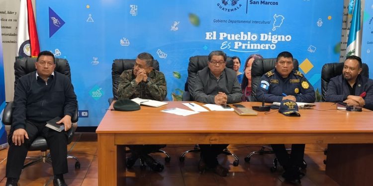 PNC y Ejército dan seguimiento a las acciones en materia de seguridad en San Marcos