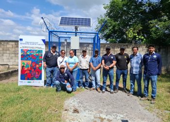 Fortalecen sistema de alerta temprana con nueva estación hidrológica en la cuenca del río Samalá