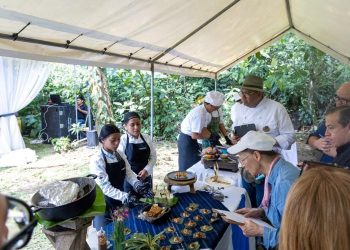 El Ministerio de Cultura y Deportes organizó el Tercer Certamen Gastronómico en el parque arqueológico Tak’alik Ab’aj, en El Asintal, Retalhuleu.