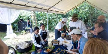 El Ministerio de Cultura y Deportes organizó el Tercer Certamen Gastronómico en el parque arqueológico Tak’alik Ab’aj, en El Asintal, Retalhuleu.