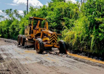 Caminos trabaja en la conectividad de Santa Cruz muluá, Retalhuleu./Foto: Caminos.