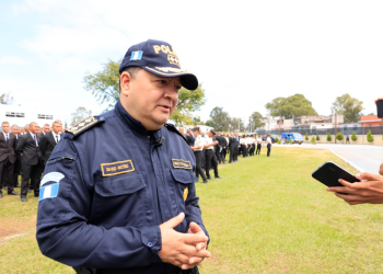 Director general de la Policía Nacional Civil, David Custodio Boteo. / Foto: Noé Pérez.