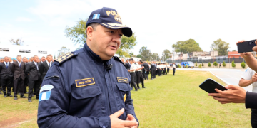 Director general de la Policía Nacional Civil, David Custodio Boteo. / Foto: Noé Pérez.