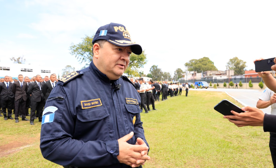 Director general de la Policía Nacional Civil, David Custodio Boteo. / Foto: Noé Pérez.